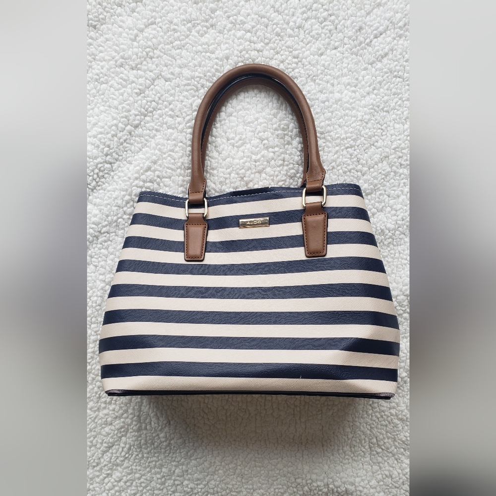 Aldo womens handbag see photo for wear tan black brown red nautical purse